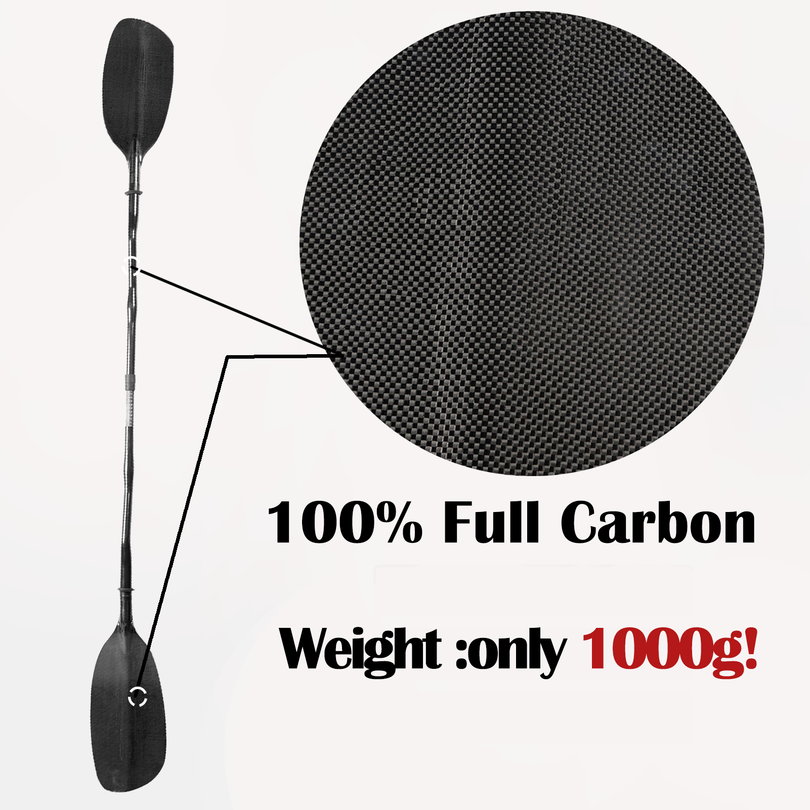 Full Carbon Kayak Paddle with  - Kayak Paddle Carbon recensie en prijs