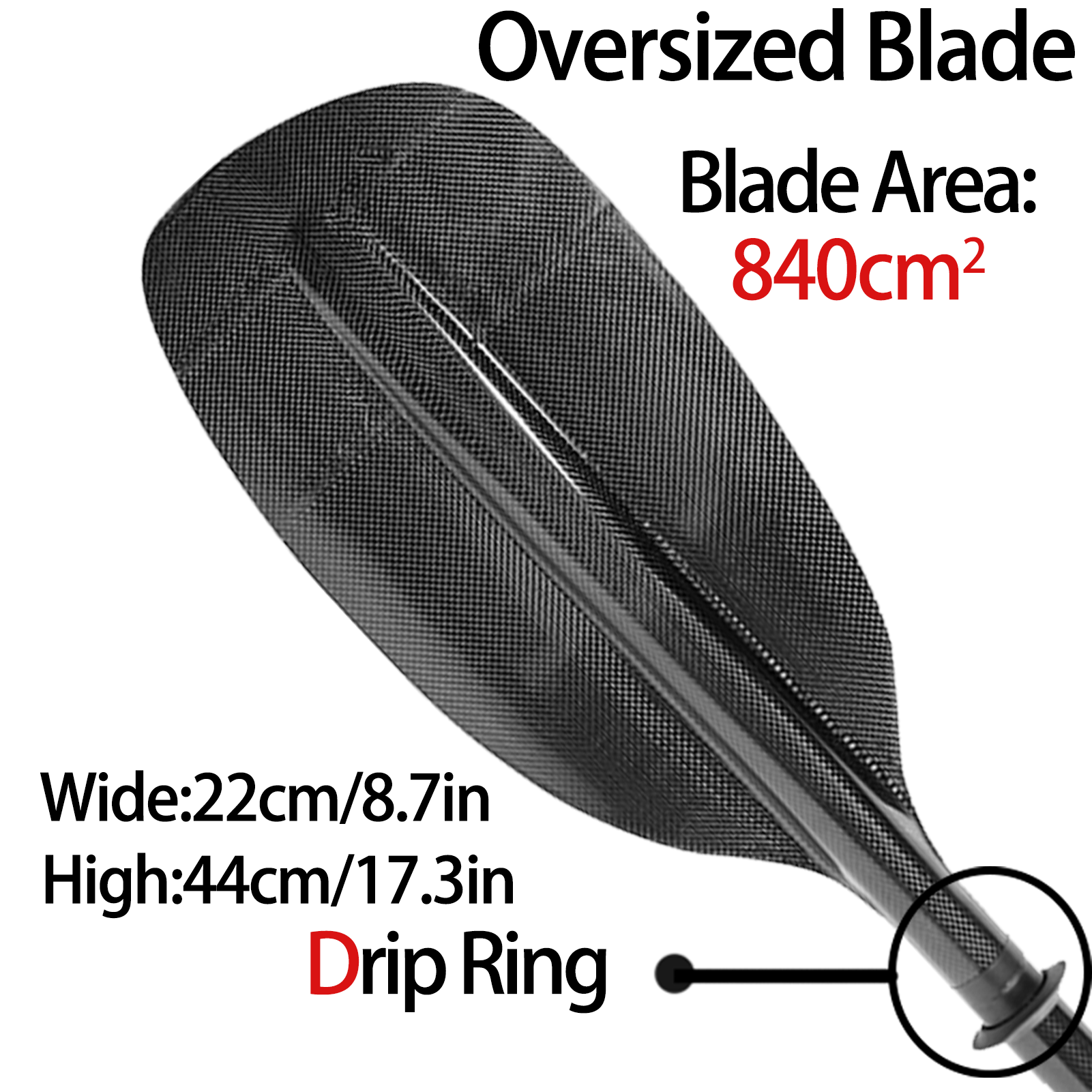 815g Carbon Whitewater Paddle  - Kayak Paddle Carbon recensie en prijs