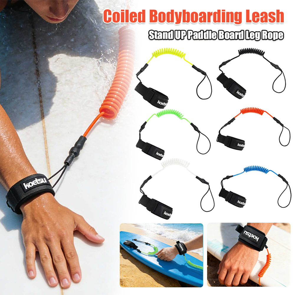 Coiled Bodyboarding Leash TPU  - Stand Up Paddle Leash recensie en prijs