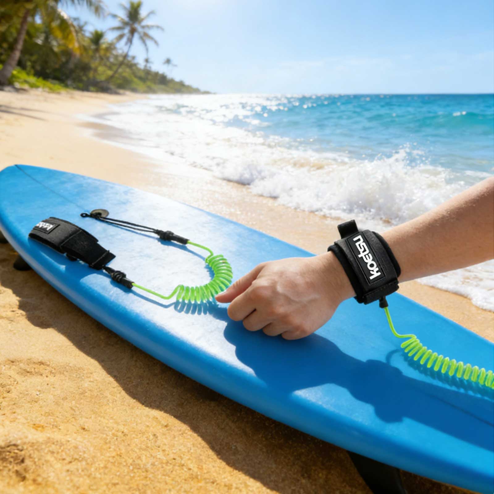Coiled Bodyboarding Leash TPU  - Stand Up Paddle Leash recensie en prijs