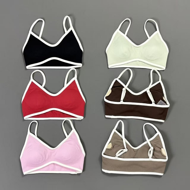 Women Contrastline Yoga Bra V  - Aquatic Sports Bra recensie en prijs