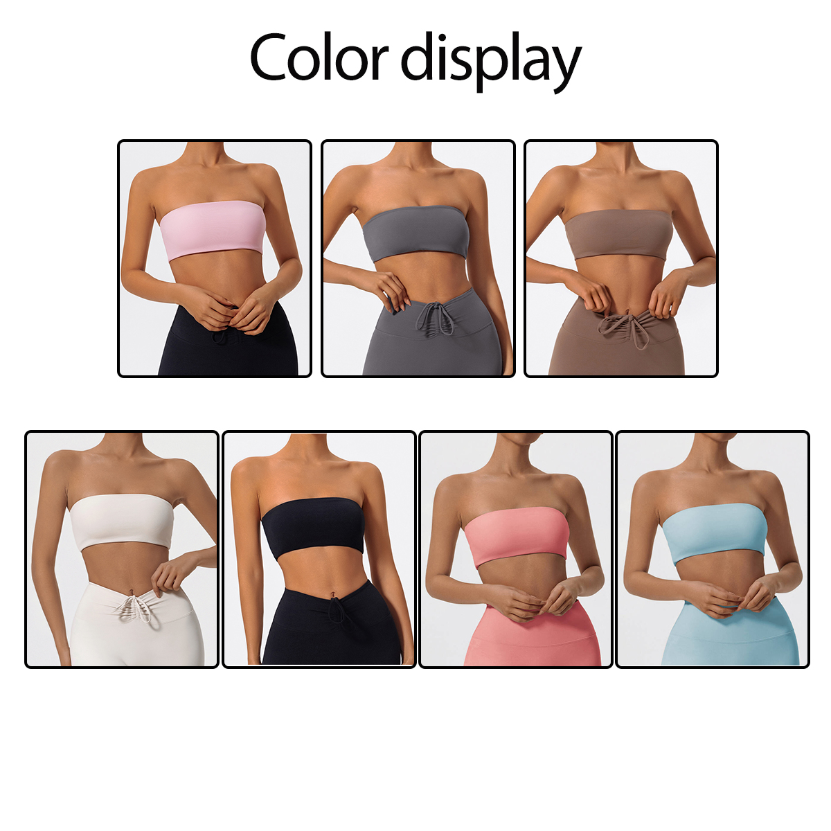 Strapless Sports Bra Gym Crop  - Aquatic Sports Bra recensie en prijs