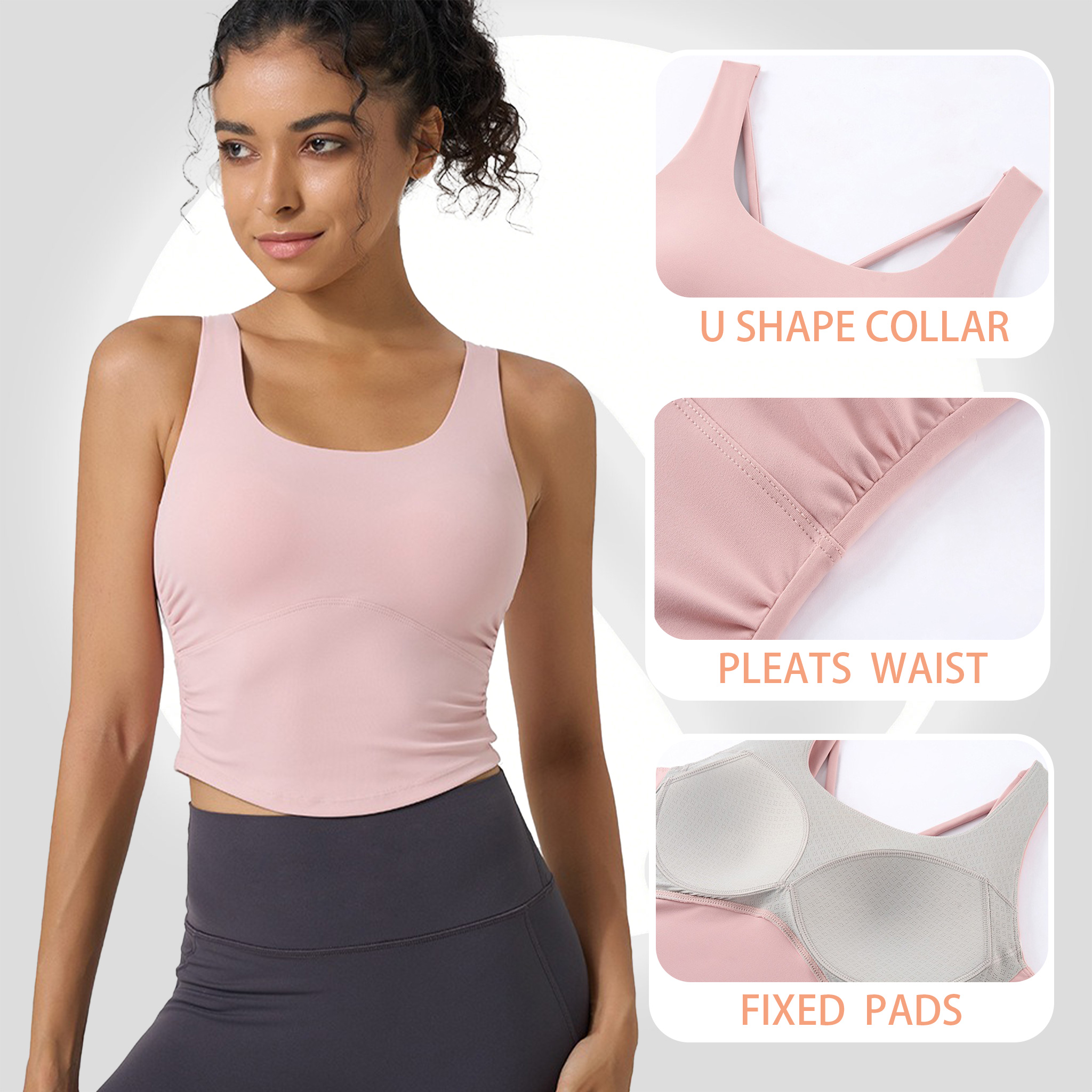 Women's Fixed Cup Yoga Sports  - Aquatic Sports Bra recensie en prijs