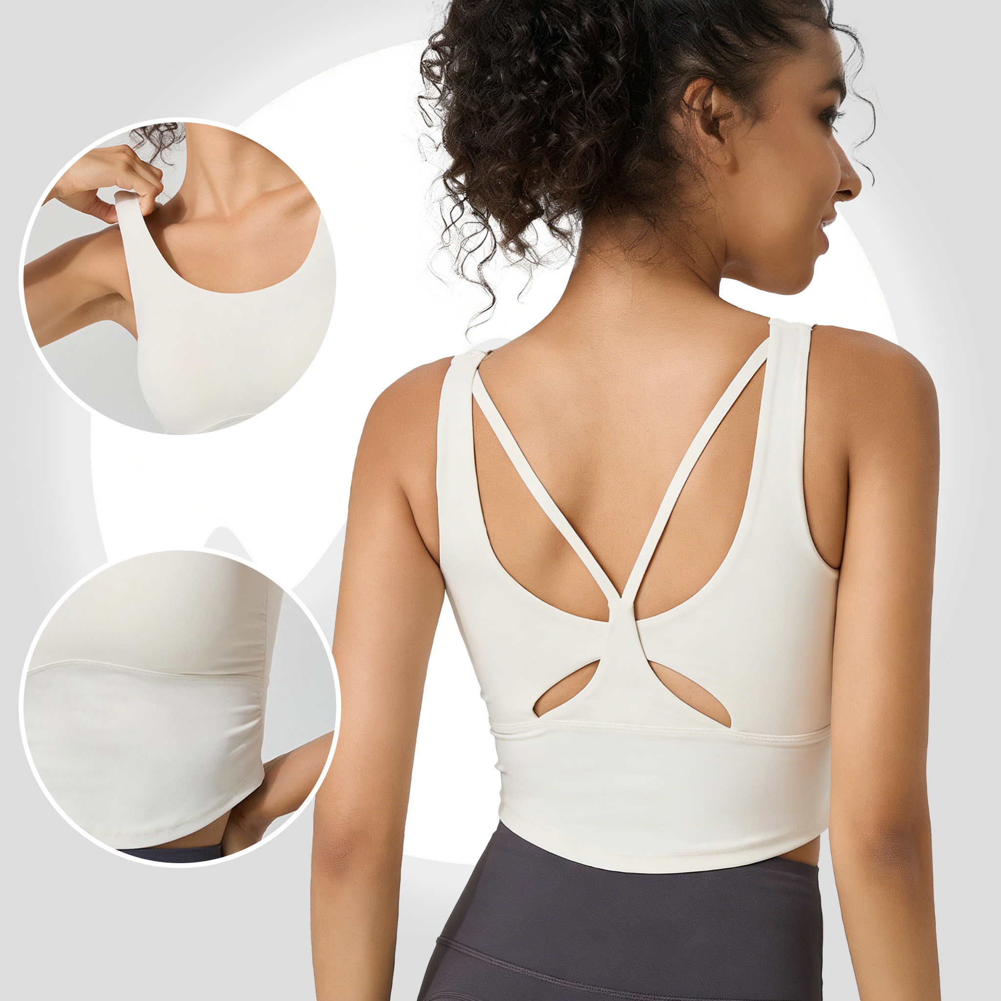 Women's Fixed Cup Yoga Sports  - Aquatic Sports Bra recensie en prijs