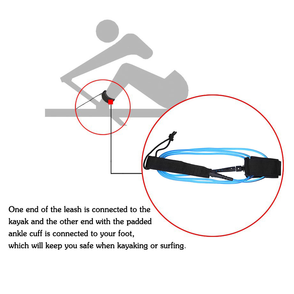 6ft 5.5MM TPU Surfboard Ankle  - Stand Up Paddle Leash recensie en prijs